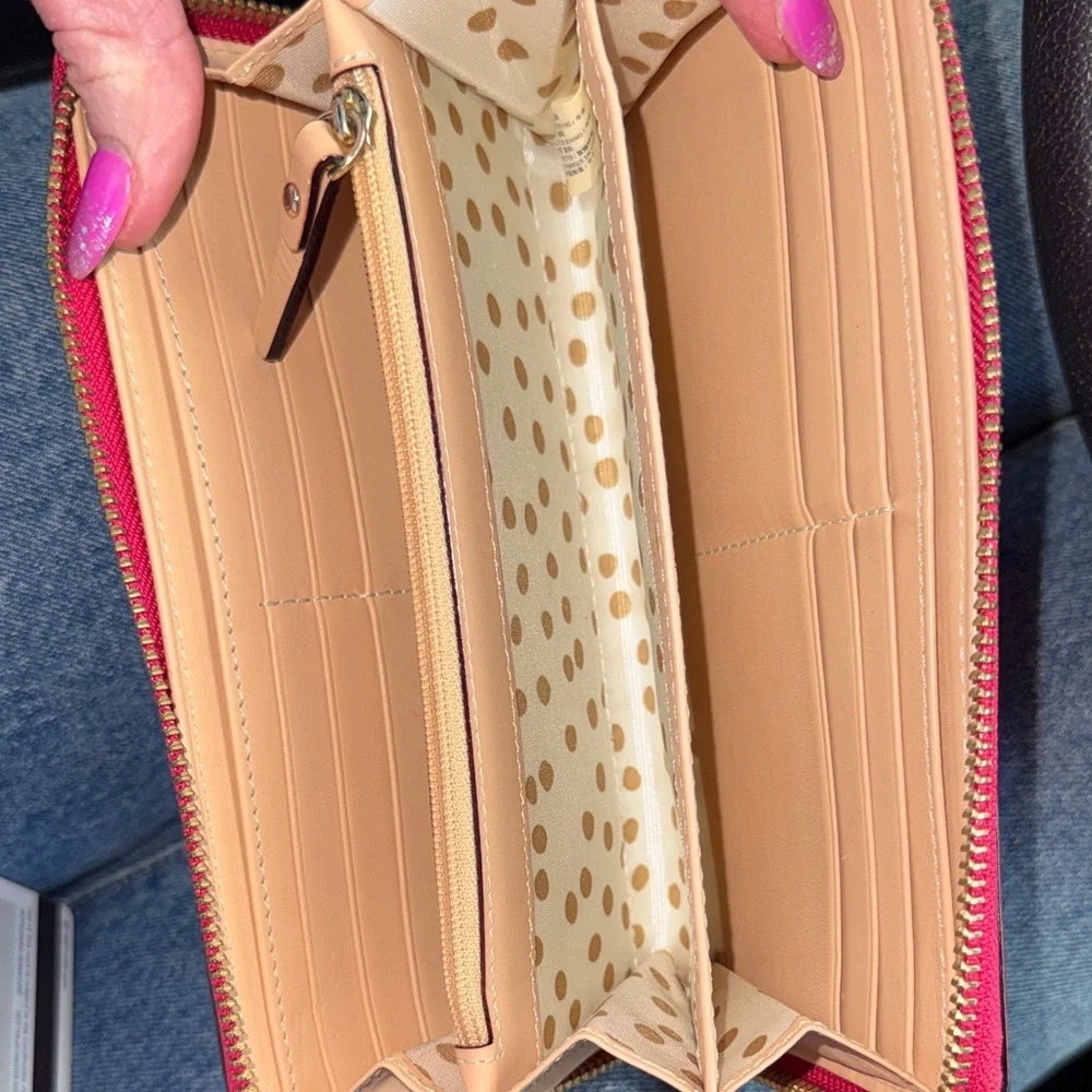 Kate Spade Hot Pink Leather Wallet